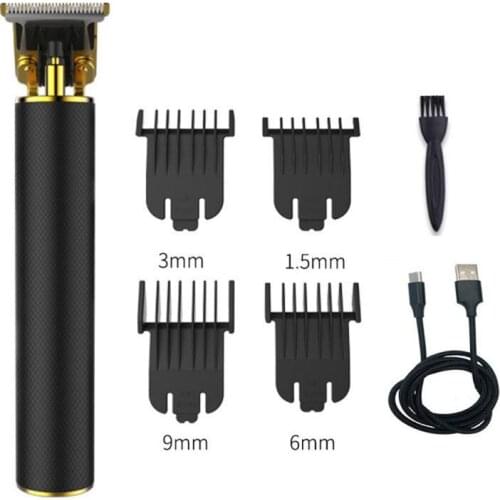 Pro Hair Trimmer Rechargeable Electric 0mm Baldheaded Hair Clipper T-Outliner Skeleton Heavy Hitter Cordless Haircut Machine men