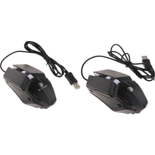 Wired Mouse, 7 Bright Colors Mouse, for Desktop Laptop Computer Windows, 2400 DPI High Precision, Comfortable Grip Gaming Mice