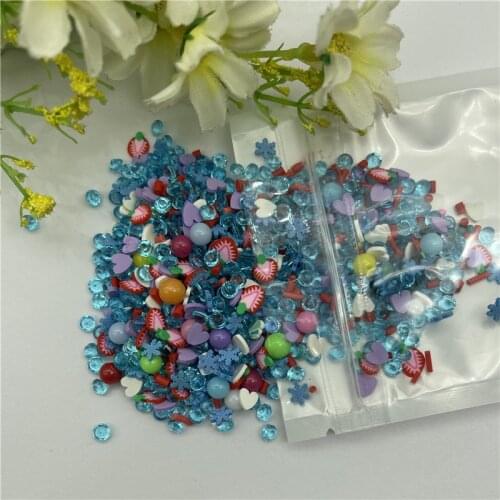 20g Cloud Mixed fruits Snow for Resin DIY Supplies Nails Art Polymer Clear Clay accessories DIY Sequins scrapbook shakes Craft