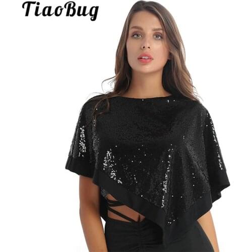 Женские футболки с пайетками TiaoBug China At AliExpress