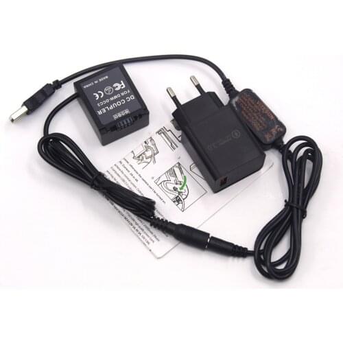 Power Bank USB Cable+DMW-DCC3 DC Coupler DMW-BLB13 Dummy Battery+Quick Charger for Panasonic Lumix DMC-G1 GH1 GF1 G2 G10 Camera
