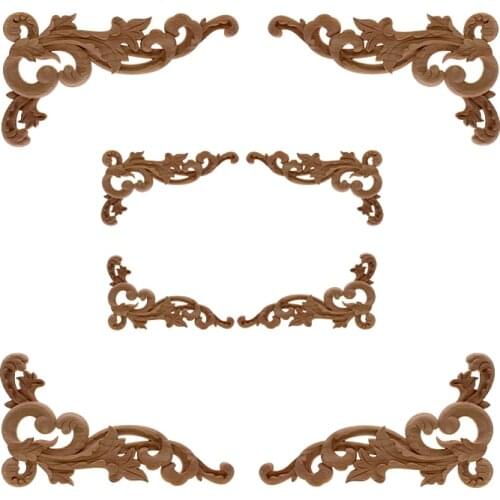VZLX HOT Rubber Wood Carved Applique Retro Furniture Craft Decor Vintage Home Decoration Accessories Figurine Wooden Letters
