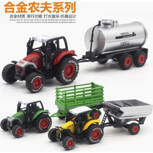 1:50 alloy farmer transporter, oil tanker agricultural vehicle alloy mould, Alloy toy car model, Childrens toy cars