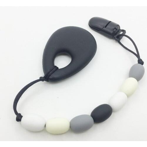 1 pcs Silicone Pacifier Clips High Quality DIY Fashion Jewelry Silicone Teething Beads BPA Free Baby Toys New Hot teether beads