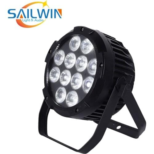 4X LOT Discount Stock Quite Alumnium LED Par Light 12*18W 6in1 RGBAW UV Wireless LED Par64 Can With Remote Control