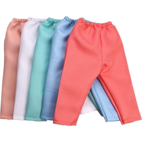 4 Colors Pure Pants Wear Fit 18 Inch American&43 CM Baby Doll Clothes Accessories,Girls Toys,Generation,Birthday Gift