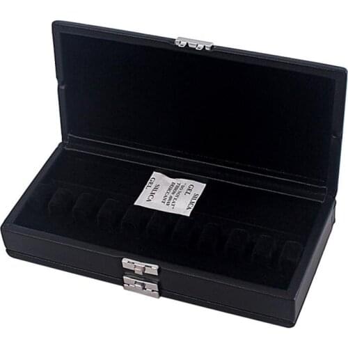 Black PU Leather Oboe Reed Storage Box Case Waterproof Reeds Protector Musical Instrument Box Accessories For Can Hold 20 Reeds