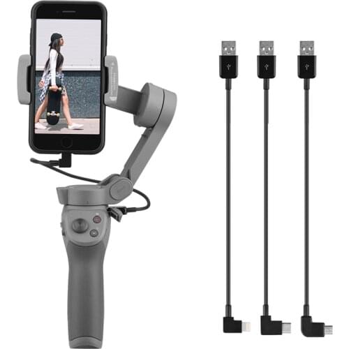 Gimbal Stabilizer Mobile Phone Cable Accessories for DJI OM 4 Osmo Mobile 2/3 Type C Micro USB IOS Smartphone Charging Cable