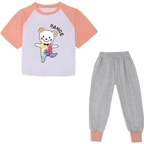 Girls Clothing Sets Summer Teens Toddler Cartoon Bear Clothes Kids Tracksuit For Girl Suit Costume Childrens Clothing 4-12 Year