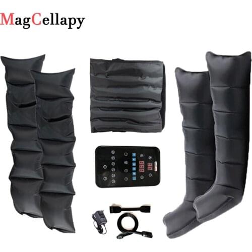Six Chambers Air Compression Massage System Whole Body Massager Compression Pump Recovery Boots Arm Waist Sleeve Muscle Relax