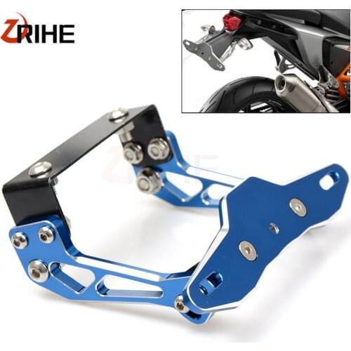 Motorcycle CNC License Plate Bracket Licence Holder Frame Number Plate For YAMAHA YZF R1 R6 R3 R25 Tmax 500 530 MT07 MT09 FZ6R