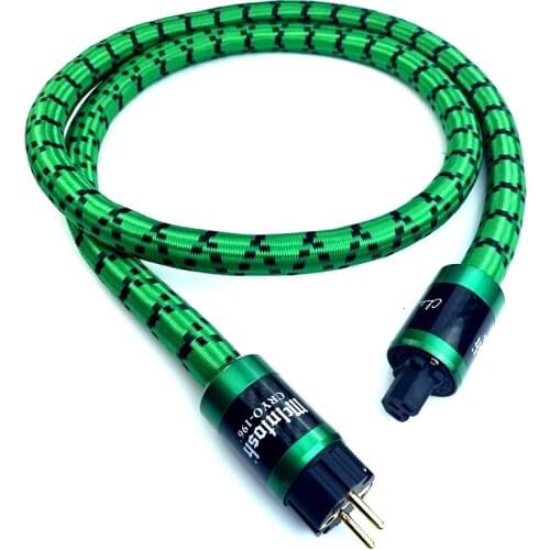 Mcintosh Signature Audio Power Cable DIY Single Crystal Copper Wire with Carbon Fiber Power Cord Plug 2m