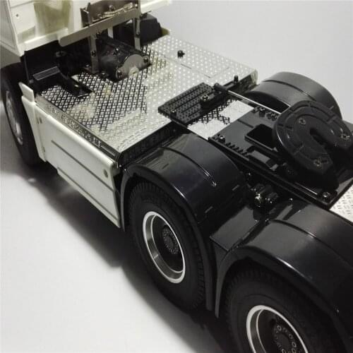 ​Model Car Decorative Plate Durable Stainless Steel Anti-Slip Plate for 1/14 Scale Tamiya 56325 Man RC Tractor