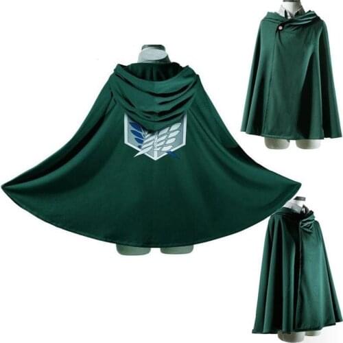 Fashion Anime no Kyojin Cloak Cape Clothes Cosplay Costume Fantasia Attack on Titan Plus Halloween Party Accessories Gift