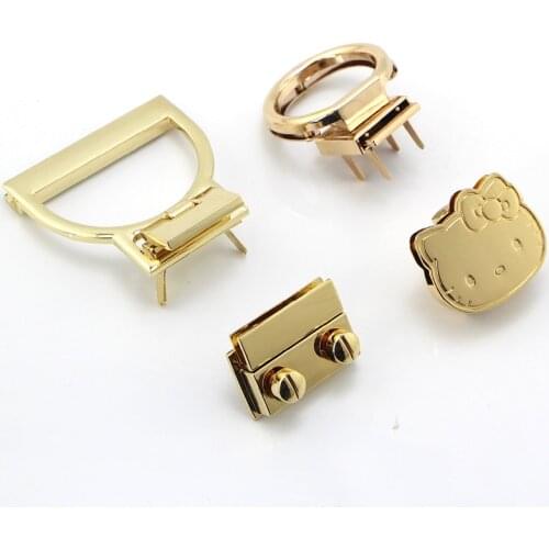 Fashion Luggage Hardware Accessories Lock bag buckle lock DIY Handbag accessories Golden 4set/lot