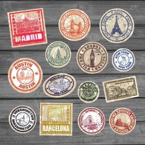 Retro Traveling Boarding Pass Air Tickets creative Suitcase stickers for Laptop Luggage Bags Bike Phone Cool Sticker
