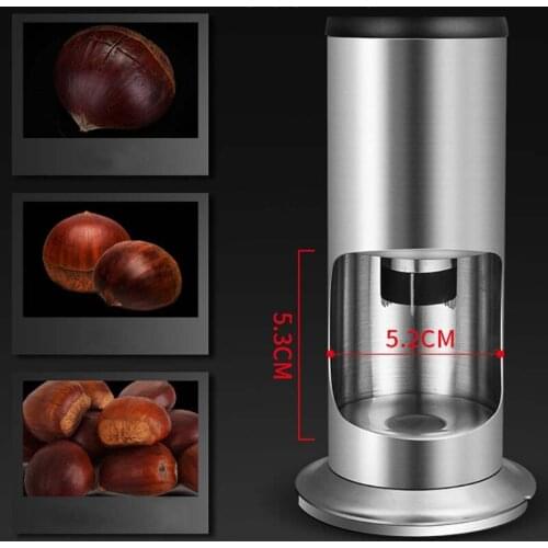 Stainless Steel Manual Chestnut Opener Nutcracker Sheller Peeler Artifact Anti Slip Household Kitchen Accessory