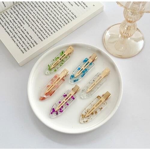 New Women Girls Seamless No Bend Hair Clips Jelly Candy Color Side Hairpins Bangs Barrettes Headband Fashion Hair Accessories