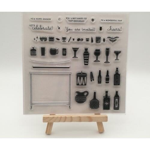 Transparent Clear Silicone stencil for DIY Scrapbooking photo album decorative sheets