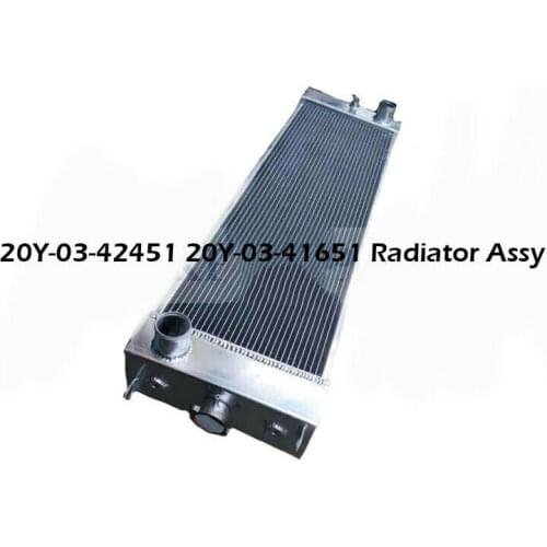 20Y-03-42451 20Y-03-41651 Radiator Assy Fit for Komatsu Excavators PC200-8 PC200LC-8