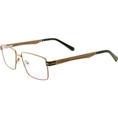 SHINU wood glasses frame retro metal eyeglasses handmade wooden fashion eyewear for men women myopia Rx able customized glasses