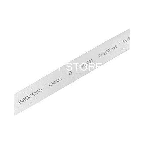 Ratio 2:1 4M 7mm Dia Heat Shrinkable Tube Shrinking Tubing White