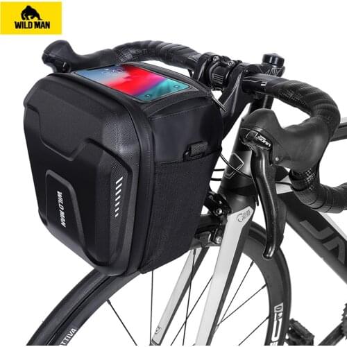 WILD MAN Bicycle Bag Rainproof MTB Handlebar Electric Scooter Camera Pouch Large Capacity Bike Bag Bicycle Accessories Pouch