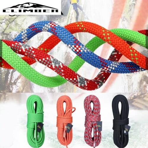 【New store 】 Camping Rock Climbing Rope 9mm Static Rope 21kN High Strength Safety Rope For Working at Height Climbing Equipment