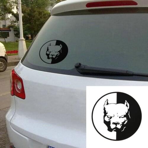 VODOOL 1pc Car Sticker Waterproof Pitbull Dog Bulldog Car Stickers Decoration Decal Auto Styling Car Styling High Quality