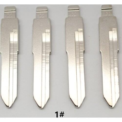 VVDI OEM 10Pcs 01# Metal Uncut Flip KD Remote Key Blade For Vw Santana/Jetta Mid Slot