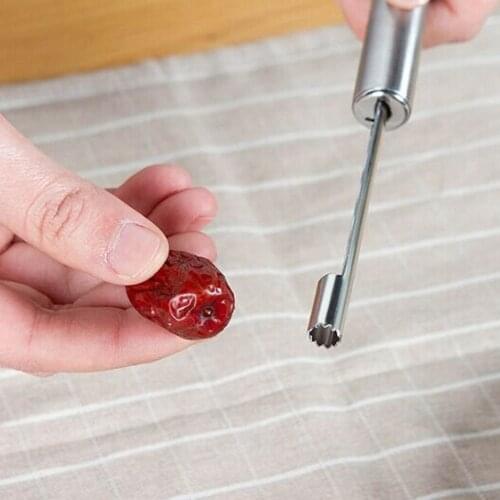 1 PC Red Jujube Hawthorn Corer Stainless Steel Cherry Go Nuclear Seed Tools Remover Cutter kitchen Gadgets Tools