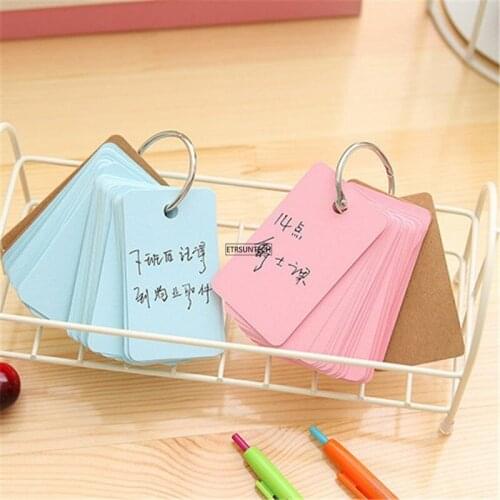 100PCS Sticky Notes Stationery Sticker Index Posted It Planner Stickers Chain Opener Office School Protable Supplies