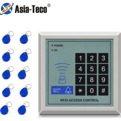 1000 User 125KHz RFID Access Control Keypad Outdoor Rainproof Cover EM Card Reader Door Access Control System