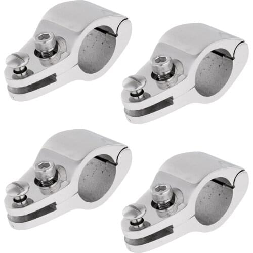 4x 22mm Pipe Clamp Pipe Clamp Clip Tube Clamp For Boat Sun Canopy Awning Bimini Top Fixing Clamp