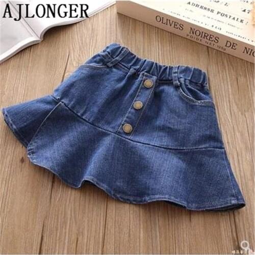 AJLONGER Denim Skirts For Girls