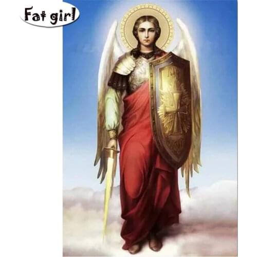 Diamond painting 5D icon archangel embroidery mosaic full square round cross stitch diamond painting picture wall decor home art