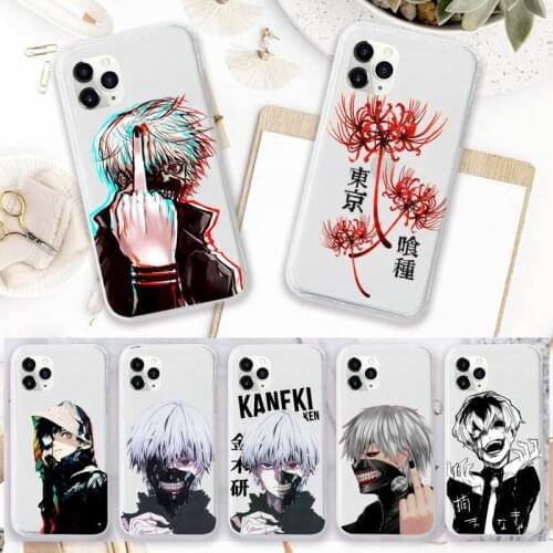 Tokyo Ghoul Kaneki Ken Anime Phone Case Transparent soft For iphone 5 5s 5c se 6 6s 7 8 11 12 plus mini x xs xr pro max