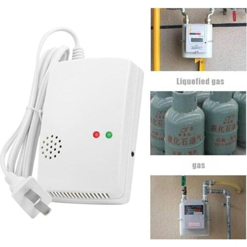 Natural Gas Sensitive Detector Alarm Independent Gas Detector Sensor Wall Hanging Within 1 m from Ceiling Board