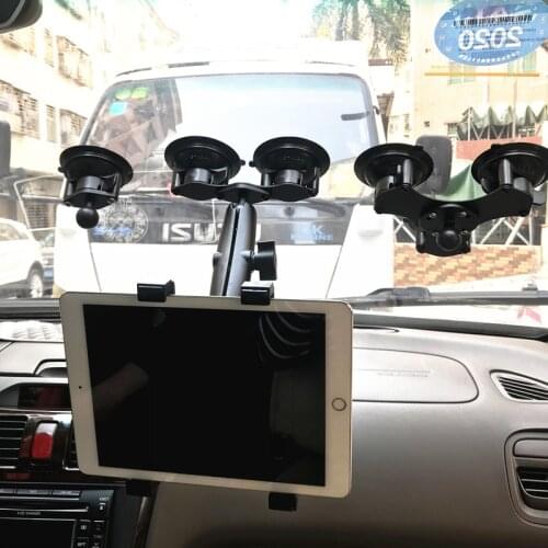 Suction cup Tablet PC stand bracket Clip for 7~12 inch Screen, universal bracket clip car holder with 360 degree turning