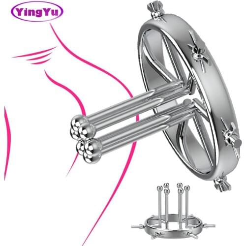 Extreme Anal Vaginal Dilator 2021 Vaginal Speculum Mirror Adult Metal Anus Pussy Dilator Anal SM Toy For Woman Expansion Device