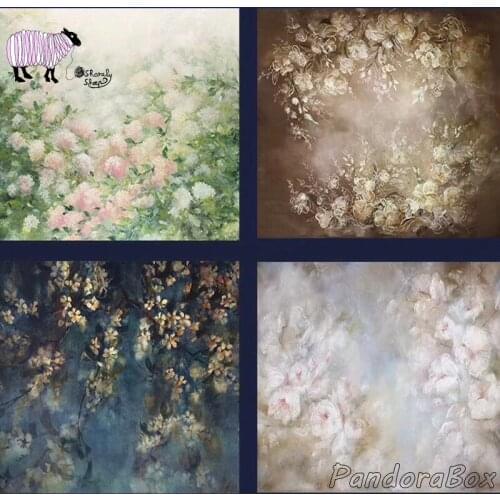 Newborn Baby Photography Retro Print Background Blanket Kids Baby Photo Shoot Studio Posing Vintage Bakcdrop foto shooting Prop