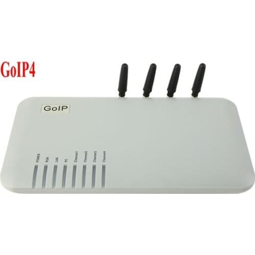 GOIP4 GSM VoIP Gateway (IMEI Changeable, 4 SIM Card, SIP & H.323, VPN PPTP) SMS / for IP PBX