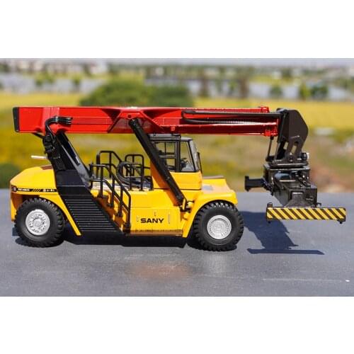 Truck Model 1:50 Heavy Industry Container Hoist Engineering Alloy Model Diecast Metal Vehicle Collection Decoration Ornament