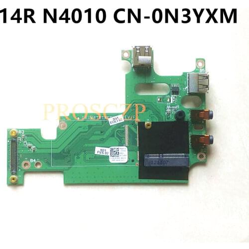 For DELL 14R N4010 Laptop motherboard DAUM8TB14F0 CN-0N3YXM 0N3YXM N3YXM USB Audio port board 100% full tested