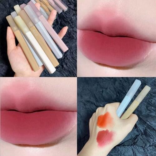 Matte Velvet Lip Gloss 8 Colors Waterproof Lasting Natural Non Sticky Easy To Wear Sexy Lips Makeup Liquid Lipstick Cosmetic