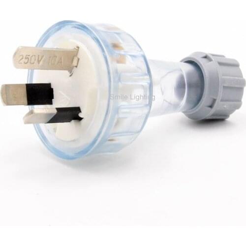 10 Pieces Rewirable Australia Plug SAA 3 Prong AU Male Plug Electrical Plug 250V 10A For DIY Assembled Power Cord