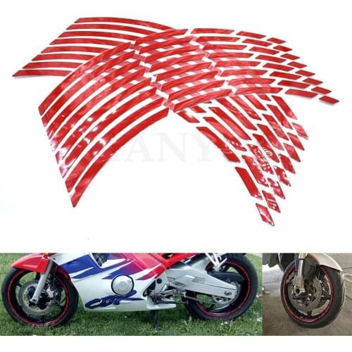 Universal New 17" 18 19" motorcycle car tire tire sticker reflective rim tape For Yamaha FZ1 FZ6 Fazer FZ8 FZ6R XJ6 MT-07 MT-09