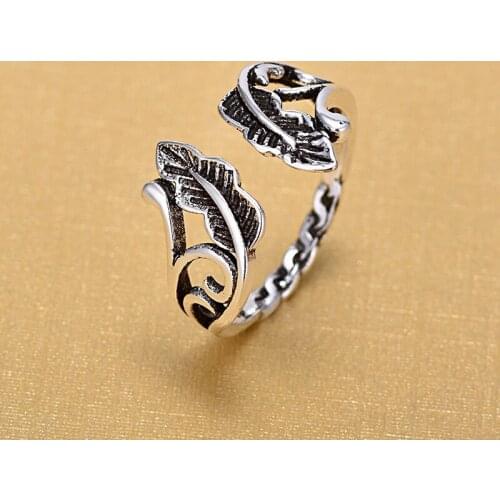 2018 New Arrivals Retro 925 Sterling Silver Open Rings for Women Ring Fashion Sterling Silver Jewelry