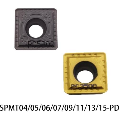Original SPMT040204 SPMT050204 SPMT060205 SPMT07T208 SPMT090308 SPMT11T308 SPMT15M510 PD PC5300 Carbide Inserts Lathe Cutter CNC