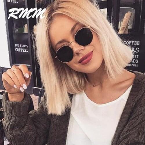 RMM 2021 Classic Small Frame Round Sunglasses Women/Men Brand Designer Alloy Mirror Sun Glasses Vintage eyeglass free shiping
